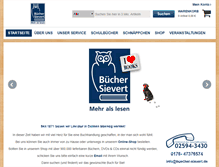 Tablet Screenshot of buecher-sievert.de
